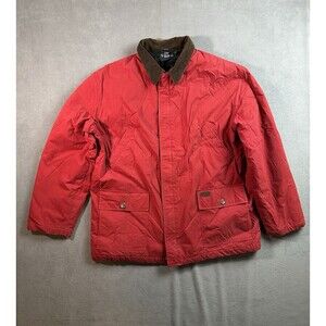 VTG Polo Ralph Lauren Softshell Chore Barn Jacket Mens XXL Corduroy Collar Red